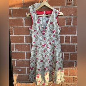 Vintage Women’s Pinup Cherry Cotton Dress size S/M